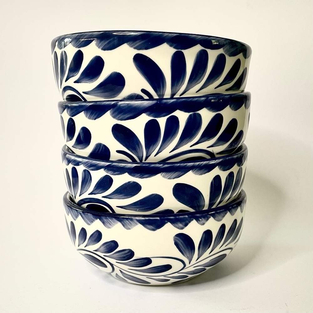 Pottery Barn Anfora Puebla Soup / Cereal Bowls - Set of 4